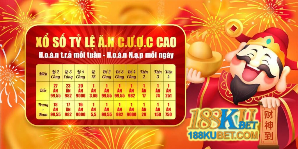 tỉ lệ ăn xổ số KU CASINO